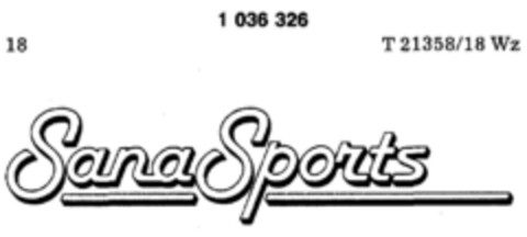 Sana Sports Logo (DPMA, 01.10.1981)