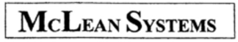 McLEAN SYSTEMS Logo (DPMA, 02/01/2000)