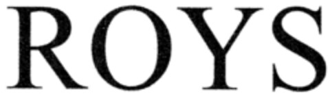 ROYS Logo (DPMA, 16.10.2000)