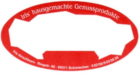 Iris' hausgemachte Genussprodukte Logo (DPMA, 18.01.2008)