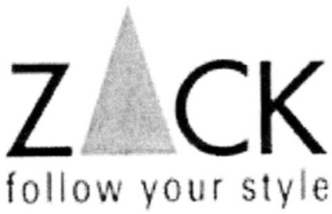 ZACK follow your style Logo (DPMA, 03.03.2008)