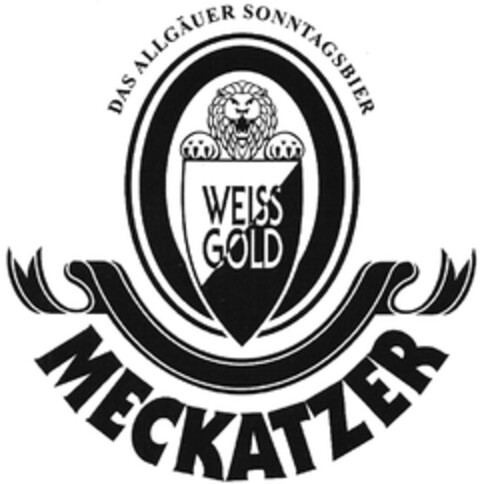 MECKATZER DAS ALLGÄUER SONNTAGSBIER WEISS GOLD Logo (DPMA, 09/02/2014)