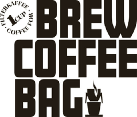 FILTERKAFFEE · COFFEE FOR · 1CUP BREW COFFEE BAG Logo (DPMA, 29.01.2024)