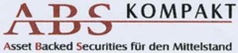 ABS KOMPAKT Asset Backed Securities für den Mittelstand Logo (DPMA, 10.09.2002)