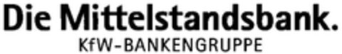 Die Mittelstandsbank. KfW-BANKENGRUPPE Logo (DPMA, 13.12.2002)