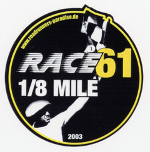 RACE 61 1/8 MILE Logo (DPMA, 11/12/2003)