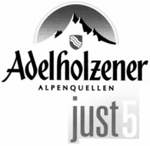 Adelholzener ALPENQUELLEN just5 Logo (DPMA, 26.10.2005)