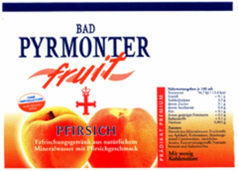BAD PYRMONTER fruit Logo (DPMA, 03/01/2006)