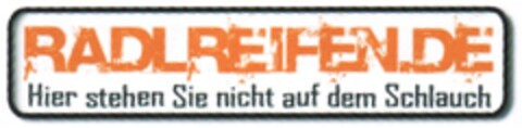 RADLREIFEN.DE Hier stehen Sie nicht auf dem Schlauch Logo (DPMA, 27.12.2007)