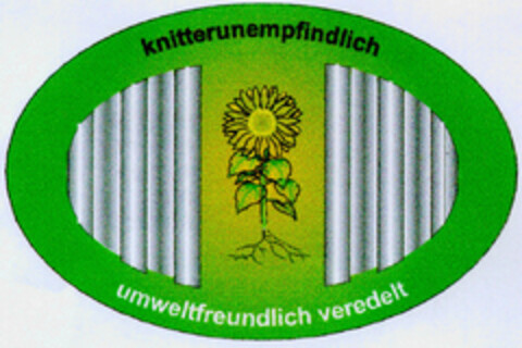 knitterunempfindlich umweltfreundlich veredelt Logo (DPMA, 08/18/1997)