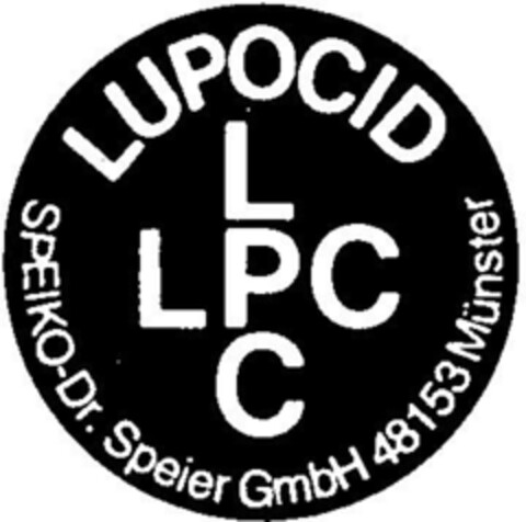 LUPOCID LPC SPEIKO-Dr. Speier GmbH Logo (DPMA, 18.03.1998)