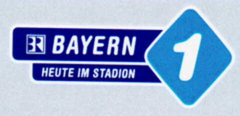 BAYERN 1 HEUTE IM STADION Logo (DPMA, 07/24/1999)