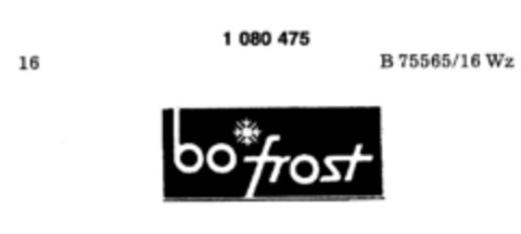bo frost Logo (DPMA, 19.10.1984)