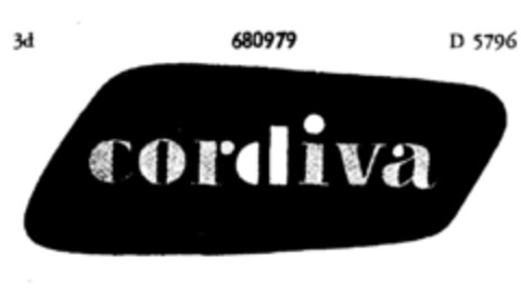 cordiva Logo (DPMA, 02.12.1954)