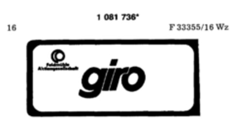 giro Logo (DPMA, 13.02.1985)