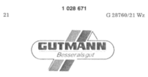 GUTMANN Besser als gut Logo (DPMA, 05/16/1981)