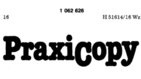PraxiCopy Logo (DPMA, 02.08.1983)