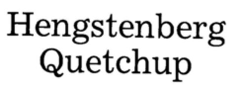 Hengstenberg Quetchup Logo (DPMA, 12.11.1988)