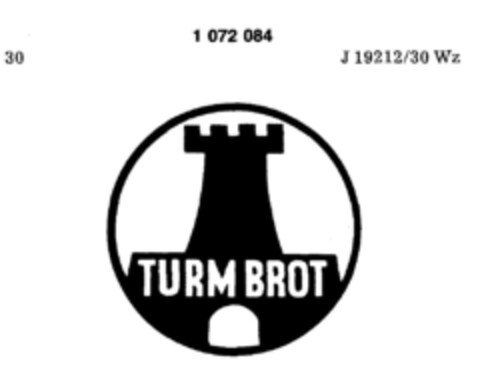 TURM BROT Logo (DPMA, 26.05.1984)