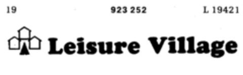 Leisure Village Logo (DPMA, 07/19/1973)