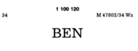 BEN Logo (DPMA, 15.01.1980)