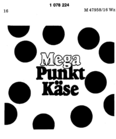 Mega Punkt Käse Logo (DPMA, 02/16/1980)