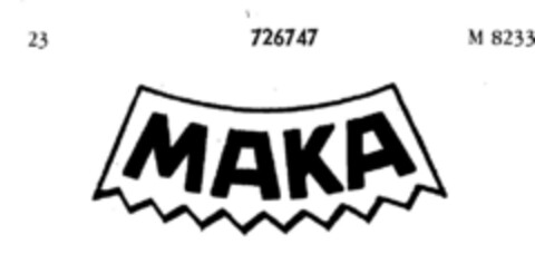 MAKA Logo (DPMA, 03.06.1954)