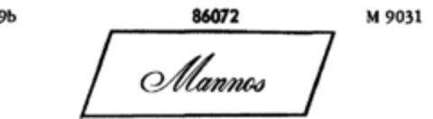 Mannos Logo (DPMA, 01/19/1906)