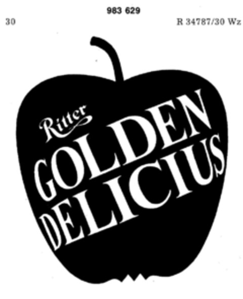 Ritter GOLDEN DELICIUS Logo (DPMA, 01/12/1978)