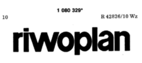 riwoplan Logo (DPMA, 13.02.1985)