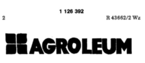 AGROLEUM Logo (DPMA, 22.10.1985)