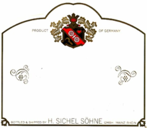 H. SICHEL SÖHNE Logo (DPMA, 07/06/1982)