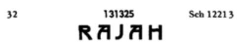 RAJAH Logo (DPMA, 20.09.1909)