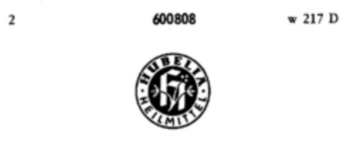 HUBELIA HEILMITTEL Logo (DPMA, 10/01/1948)