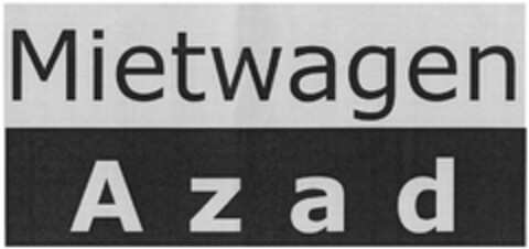 Mietwagen A z a d Logo (DPMA, 20.06.2014)