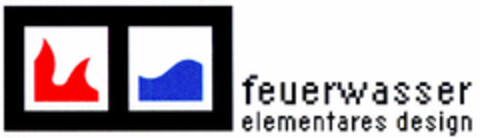 feuerwasser elementares design Logo (DPMA, 19.02.2002)