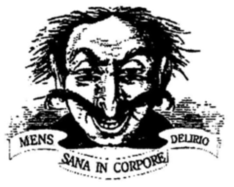 MENS SANA IN CORPORE DELIRIO Logo (DPMA, 07/29/2002)