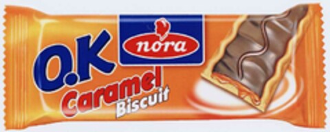 nora O.K Caramel Biscuit Logo (DPMA, 27.08.2002)