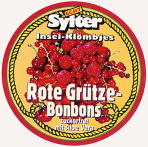 ECHT Sylter Insel-Klömbjes Rote Grütze-Bonbons Logo (DPMA, 24.06.2003)