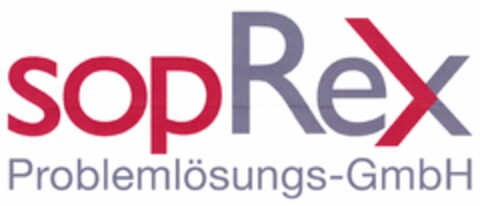 sopRex Problemlösungs-GmbH Logo (DPMA, 08.07.2004)