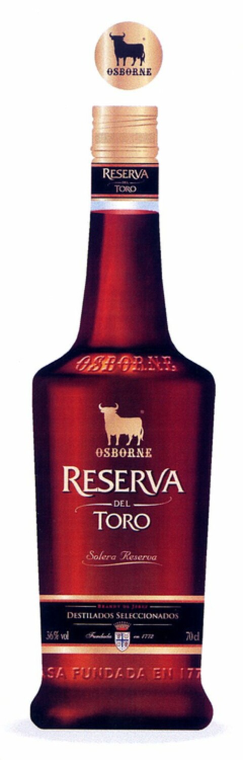 OSBORNE RESERVA DEL TORO Logo (DPMA, 03/01/2006)