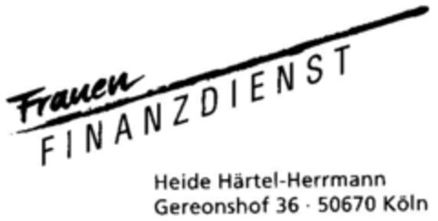 Frauen FINANZDIENST Logo (DPMA, 22.11.1996)