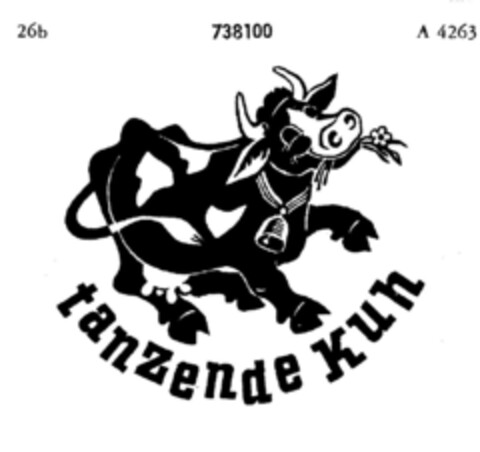 tanzende kuh Logo (DPMA, 06/08/1954)