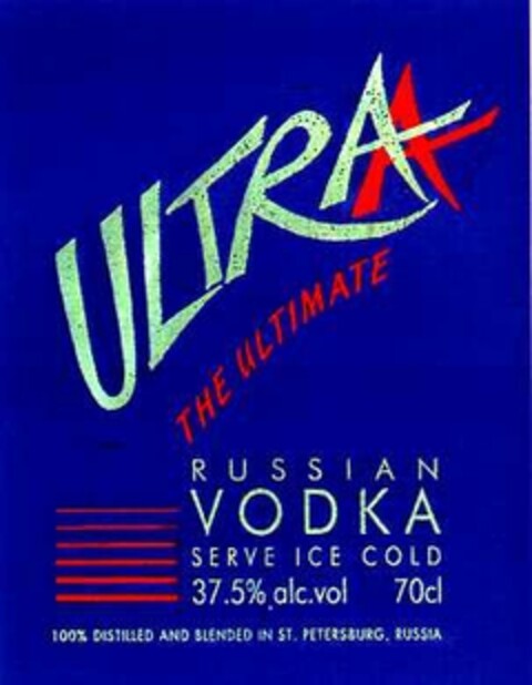 ULTRA RUSSIAN VODKA Logo (DPMA, 09/02/1994)