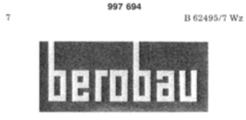 berobau Logo (DPMA, 03/26/1979)