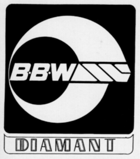 B B W (DIAMANT) Logo (DPMA, 23.07.1980)