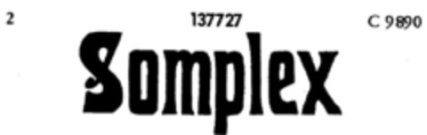 Somplex Logo (DPMA, 03/04/1910)