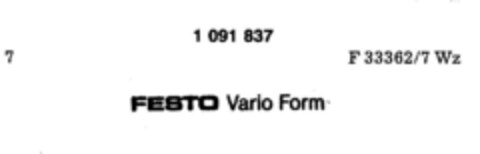 FESTO Vario Form Logo (DPMA, 13.02.1985)