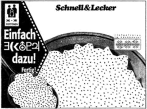 Schnell&Lecker Einfach E dazu! Logo (DPMA, 17.09.1994)