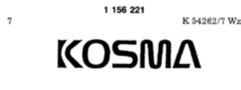 KOSMA Logo (DPMA, 11.04.1989)